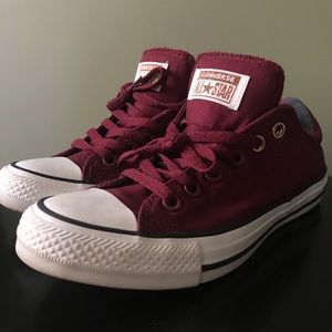 Converse Size 6.5/7 Maroon/Burgandy